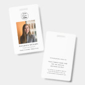 Personeelsfoto ID Bedrijfsbeveiliging Badge (Voor- en achterkant)