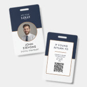 Personeelsfoto ID Chevronpatroon Badge (Voor- en achterkant)