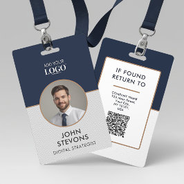 Personeelsfoto ID Chevronpatroon Badge