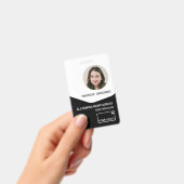 Personeelsfoto ID Logo Streepjescode QR-code Naam Badge (Handheld)