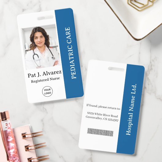 Personeelsfoto-ID met aangepaste details Badge (Kantoor)