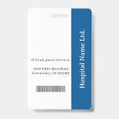 Personeelsfoto-ID met aangepaste details Badge (Achterkant)