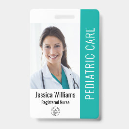 Personeelsfoto-ID met aangepaste details Badge