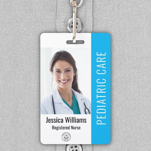 Personeelsfoto-ID met aangepaste details Badge