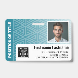 Personeelsfoto ID - moderne stam, logo streepjesco Badge