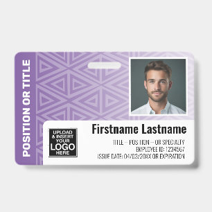 Personeelsfoto ID - moderne stam, logo streepjesco Badge