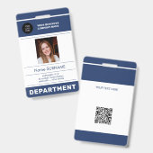 Personeelsfoto ID QR CODE bedrijfsbeveiliging Badge (Voor- en achterkant)