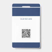 Personeelsfoto ID QR CODE bedrijfsbeveiliging Badge (Achterkant)