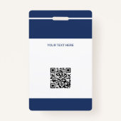 Personeelsfoto-ID QR CODE bedrijfsveiligheid Badge (Achterkant)