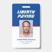 Personeelsfoto Identificatiebadge Badge (Voorzijde)