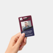 Personeelsfoto Logo Naam Bar Code Aangepast Badge (Handheld)