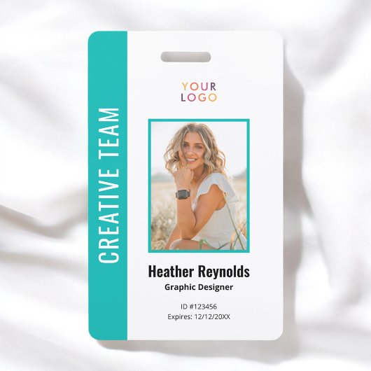 Personeelsfoto Logo Turquoise Badge