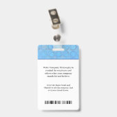 Personeelsfoto Naam Logo ID-kaart Bar Code Aangepa Badge (Achterkant met clip)