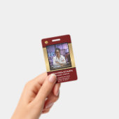 Personeelsfoto Naam Logo Streepjescode ID-kaart Aa Badge (Handheld)