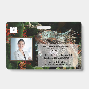 Personeelsfoto Naam Logo Streepjescode Zakelijk Ba Badge