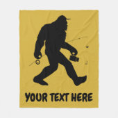 Personeelsgebonden Bigfoot Sasquatch Vist Blanket Fleece Deken (Voorkant)