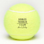 Personeelsgebonden dubelteam tennisballen (Achterkant)