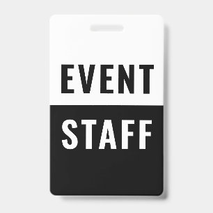 Personeelsidentificatiebadge voor evenementen badge