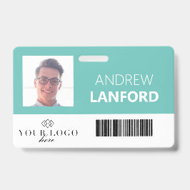 Personeelskaart | Aangepast logo en kleur Badge