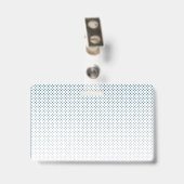 Personeelskaart | Aangepaste tekst en kleur Basic Badge (Achterkant met clip)