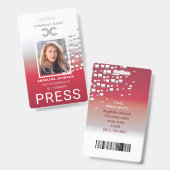 Personeelskaart met foto badge (Voor- en achterkant)