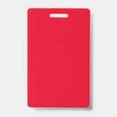 Personeelskaart Minimalistische Foto QR-code Rood Badge (Achterkant)