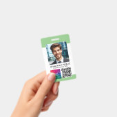 Personeelskaart QR-code Zakelijk Logo Naambordjes Badge (Handheld)
