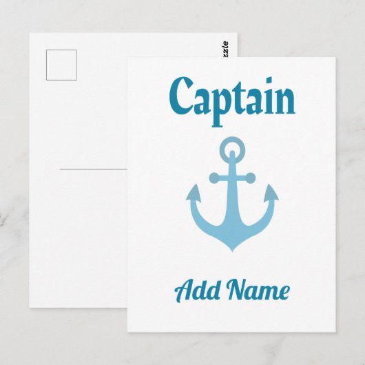 Personeelskapitein Anchor Briefkaart (Voorkant / Achterkant)