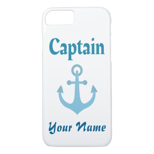 Personeelskapitein Anchor Case-Mate iPhone Case (Achterkant)