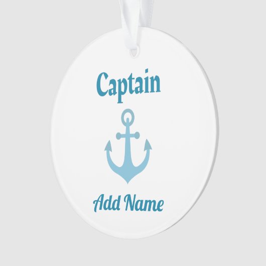 Personeelskapitein Anchor Ornament (voorkant)