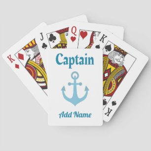 Personeelskapitein Anchor Pokerkaarten