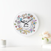 Personeelsklok voor Craft Room Grote Klok (Huis)