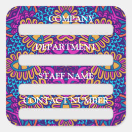 PERSONEELSLABEL STICKER VOOR BEDRIJF