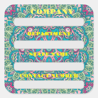 PERSONEELSLABEL STICKER VOOR BEDRIJF