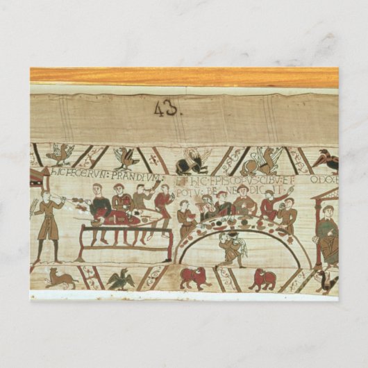 Personeelsleden bereiden een banquet voor William  Briefkaart (Voorkant)