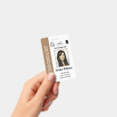 Personeelsleden bruine ID Badge (Handheld)