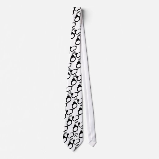 Personeelsleden Handboeien Stropdas Necktie (Voorkant)