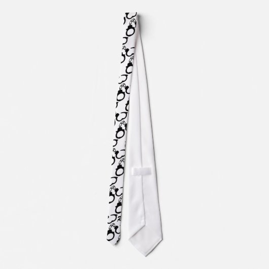Personeelsleden Handboeien Stropdas Necktie (Achterkant)