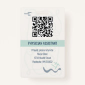 Personeelsleden Logo en foto-ID Slecht Badge (Achterkant)