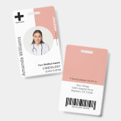 Personeelsleden Logo en foto-ID Slecht Badge (Front & Back)