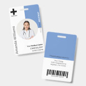 Personeelsleden Logo en foto-ID Slecht Badge (Front & Back)