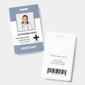Personeelsleden Logo en foto-ID Slecht Badge (Front & Back)