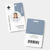 Personeelsleden Logo en foto-ID Slecht Badge (Front & Back)