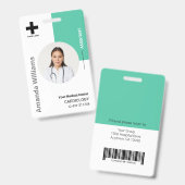 Personeelsleden Logo en foto-ID Slecht Badge (Front & Back)