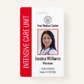 Personeelsleden Logo en foto-ID van persoonlijk zi Badge (Voorkant)