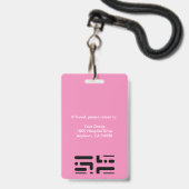 Personeelsleden Logo en fotoroze Badge (Achterkant met koord)