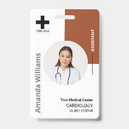 Personeelsleden Logo en foto's op maat Badge