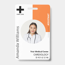 Personeelsleden Logo en foto's op maat Badge