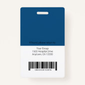 Personeelsleden Logo en foto's op maat Badge (Achterkant)