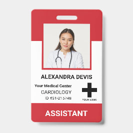 Personeelsleden Logo en foto's op maat Badge